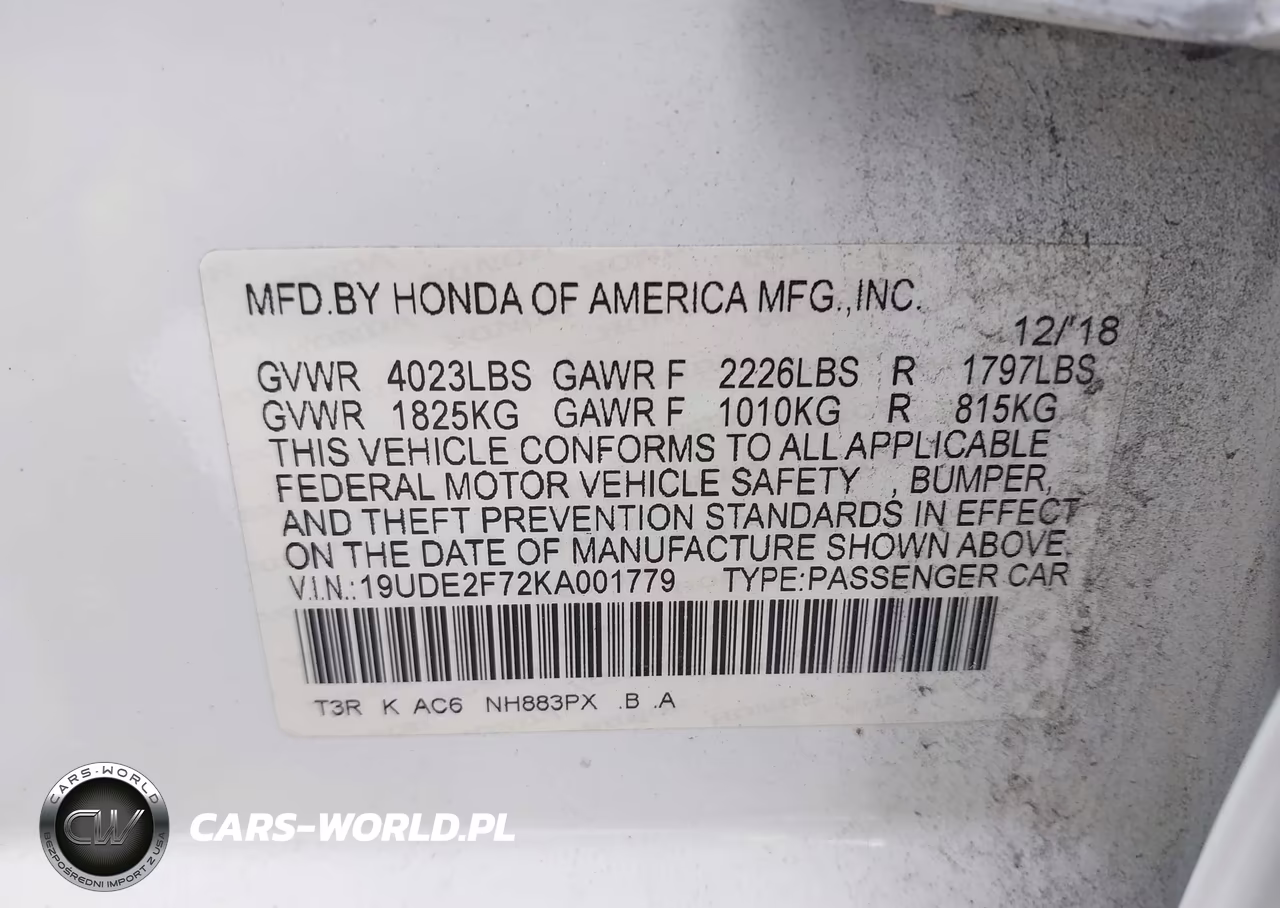 2019 Acura Ilx Premium Package-Technology Package VIN:19UDE2F72KA001779 - 9