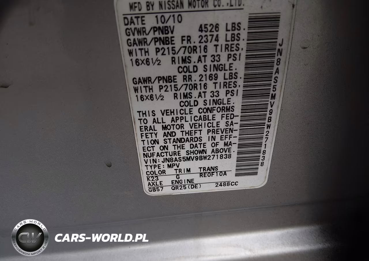 2011 Nissan Rogue S-Sv-Krom VIN:JN8AS5MV9BW271838 - 9