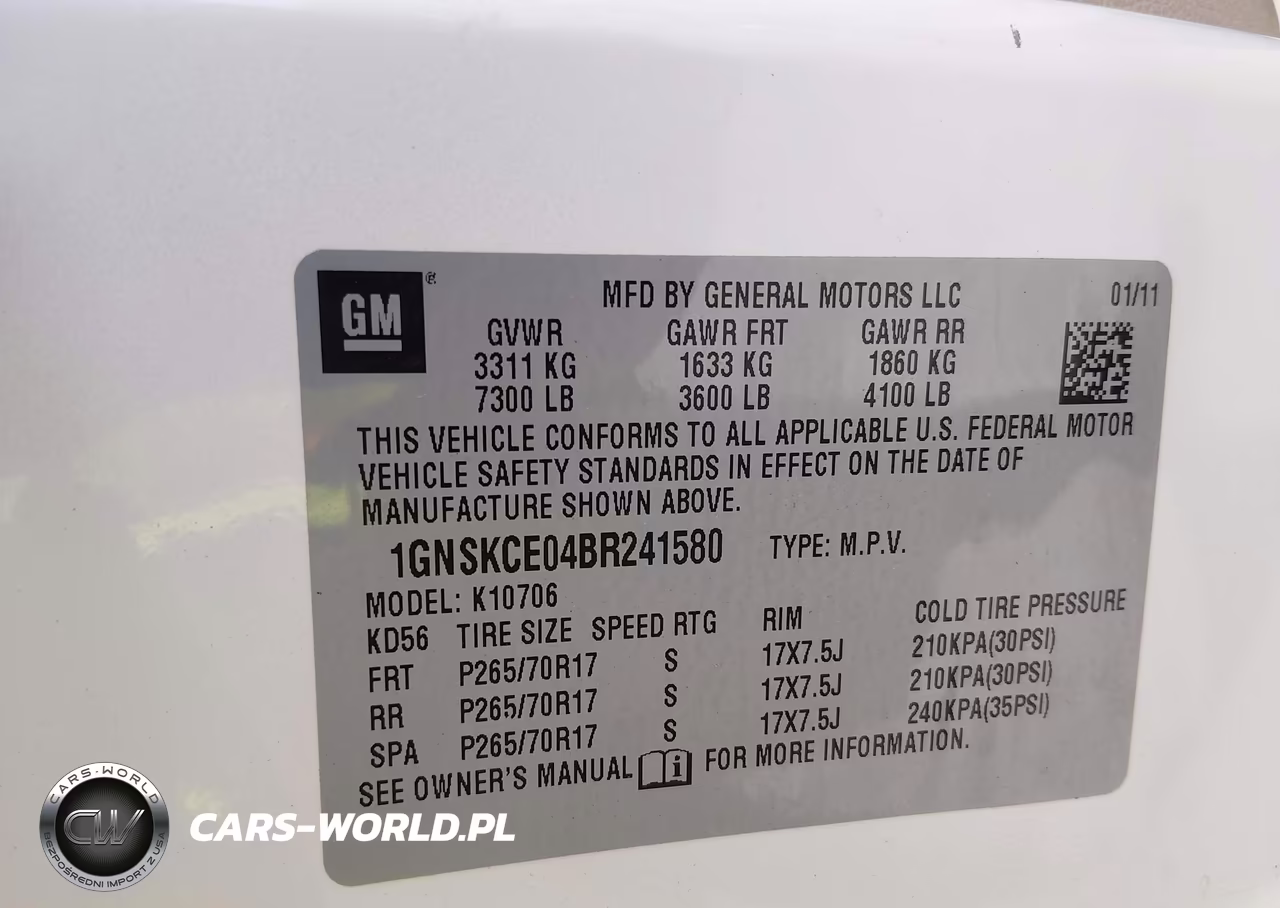 2011 Chevrolet Tahoe Ltz VIN:1GNSKCE04BR241580 - 9