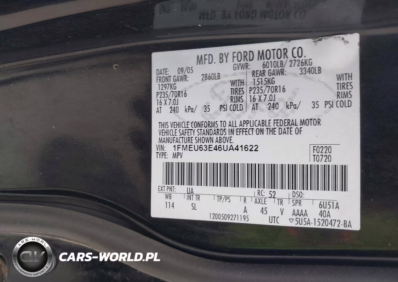 2006 Ford Explorer Xlt VIN:1FMEU63E46UA41622 - 9
