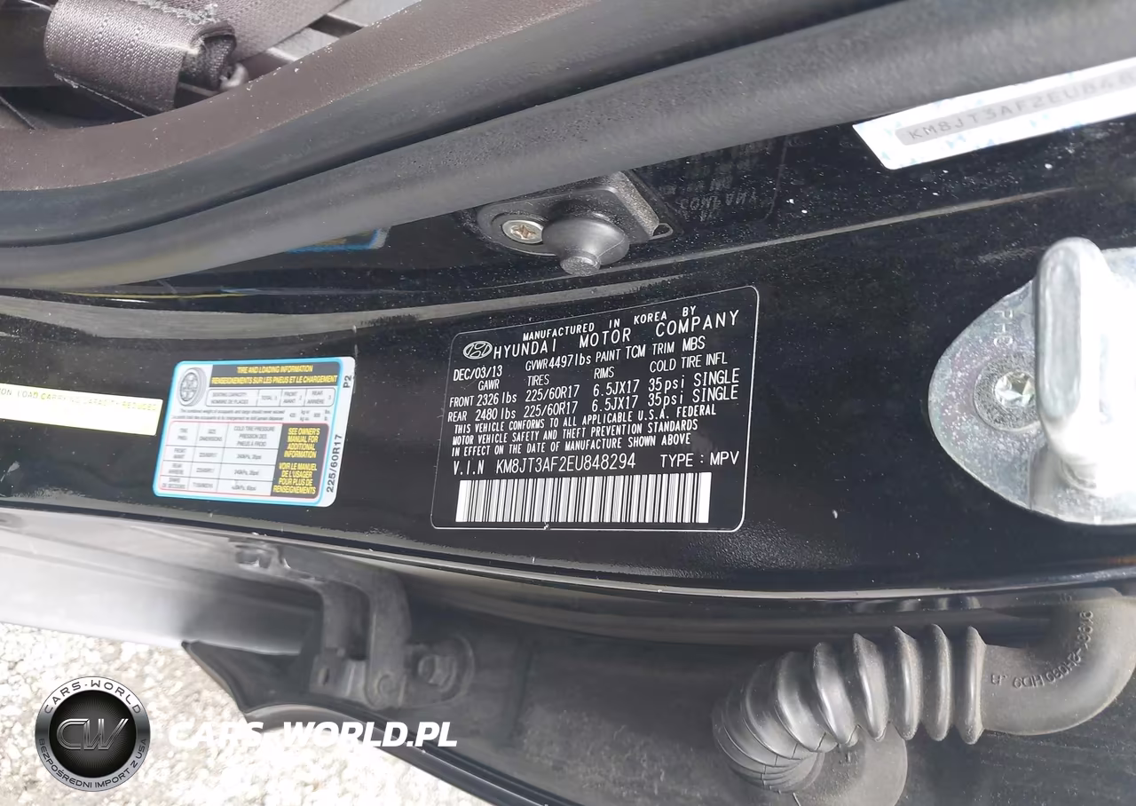 2014 Hyundai Tucson Gls VIN:KM8JT3AF2EU848294 - 9