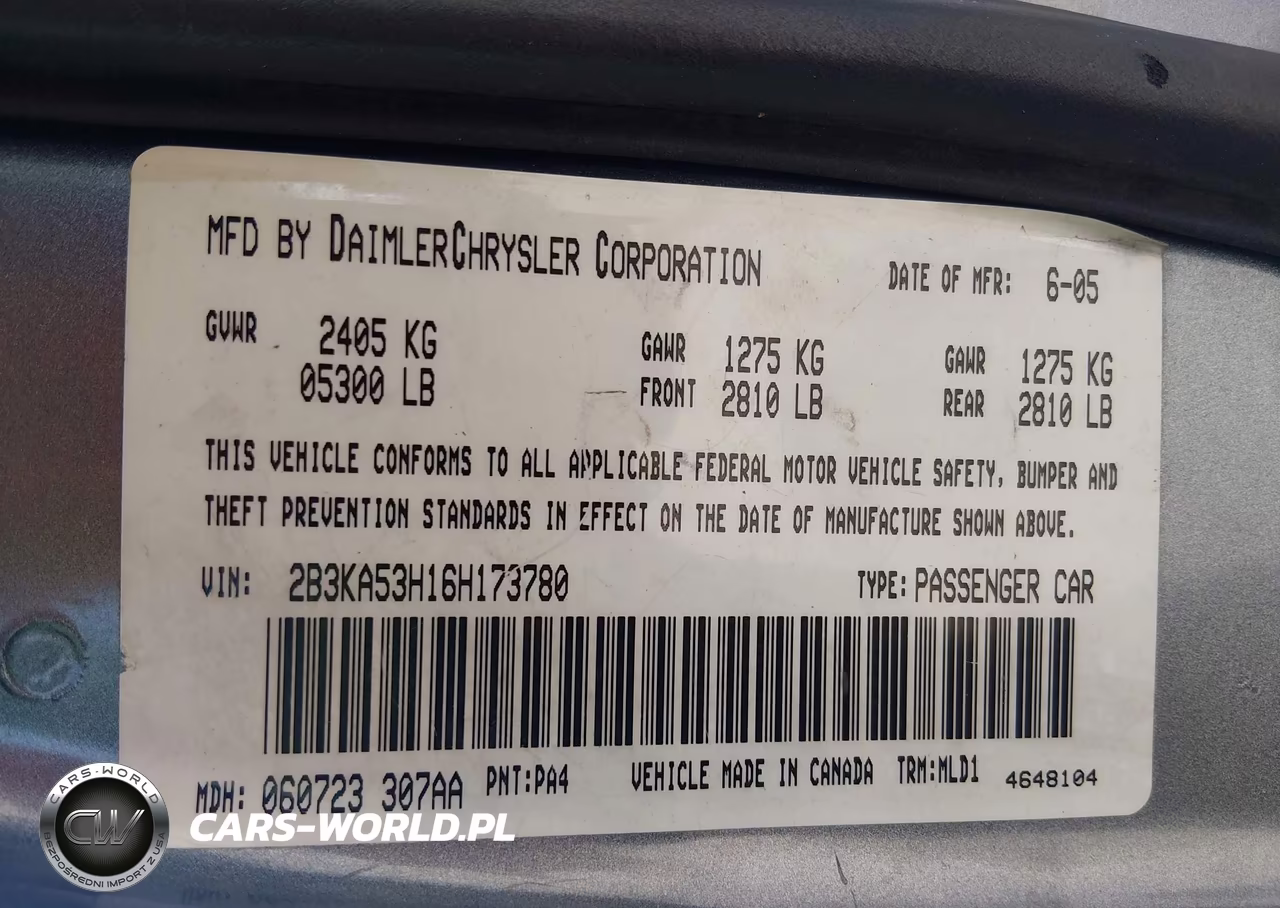 2006 Dodge Charger Rt VIN:2B3KA53H16H173780 - 9