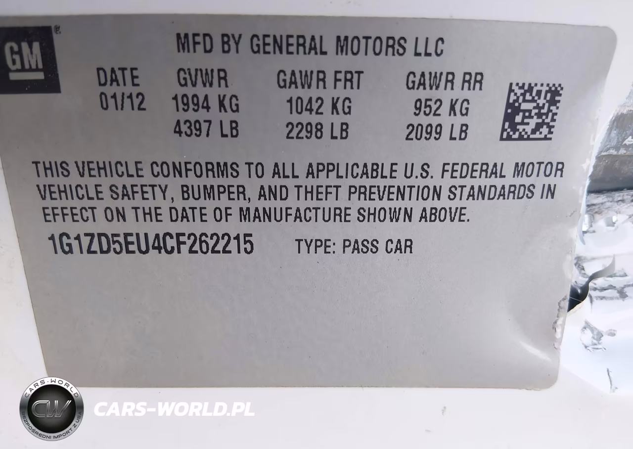 2012 Chevrolet Malibu 2Lt VIN:1G1ZD5EU4CF262215 - 9