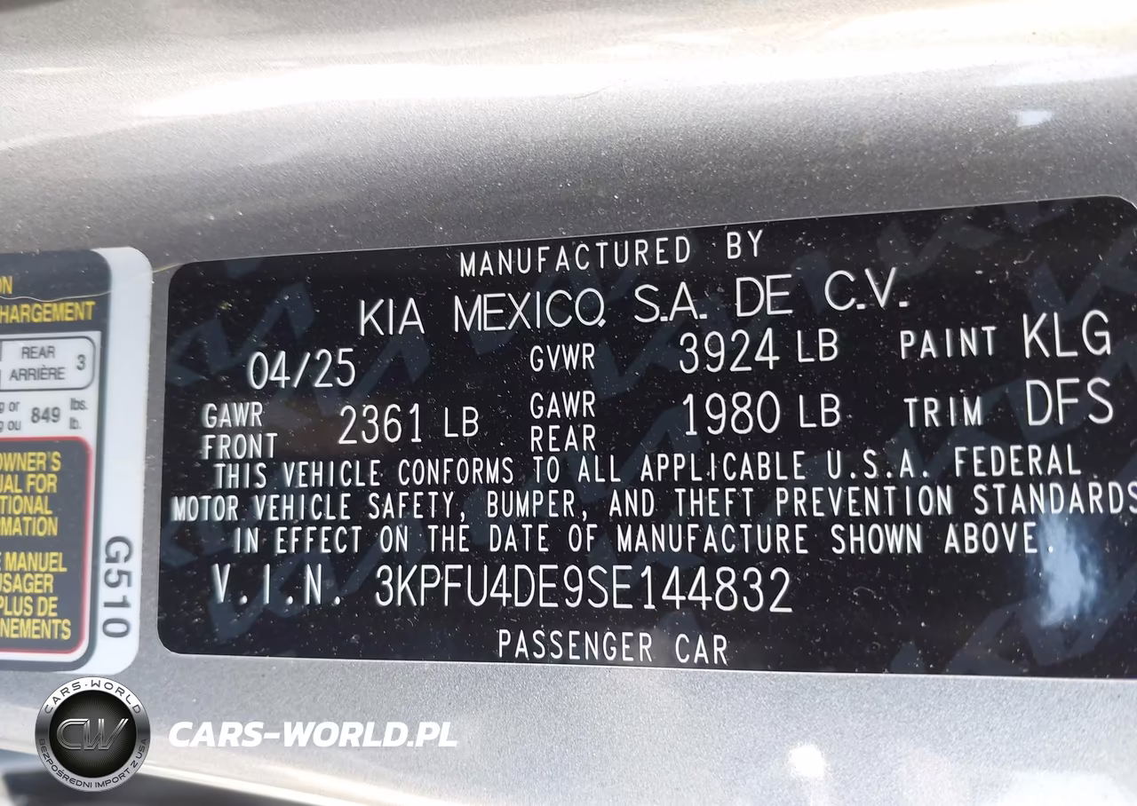 2025 Kia K4 Ex VIN:3KPFU4DE9SE144832 - 9