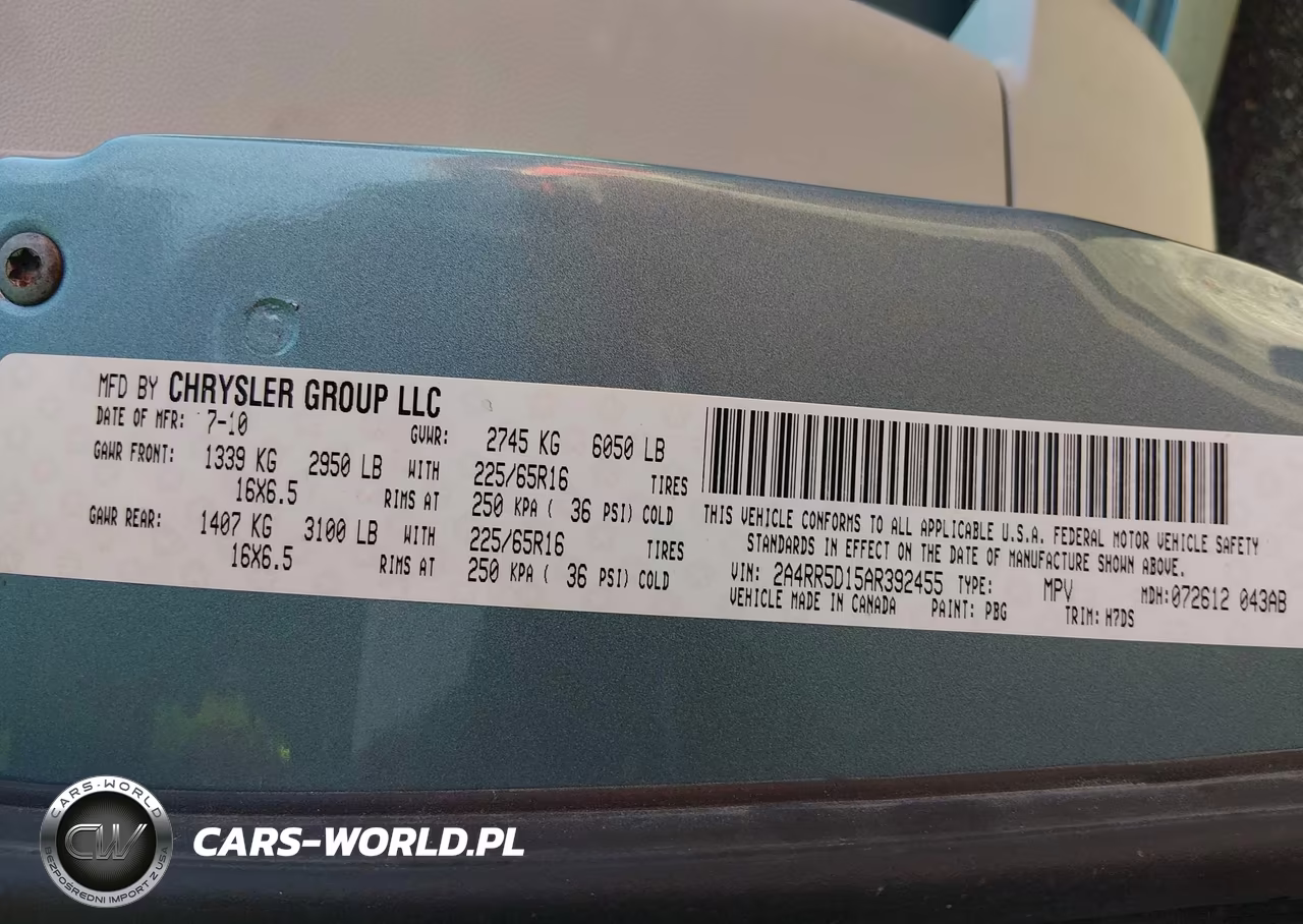 2010 Chrysler Town & Country Touring VIN:2A4RR5D15AR392455 - 9