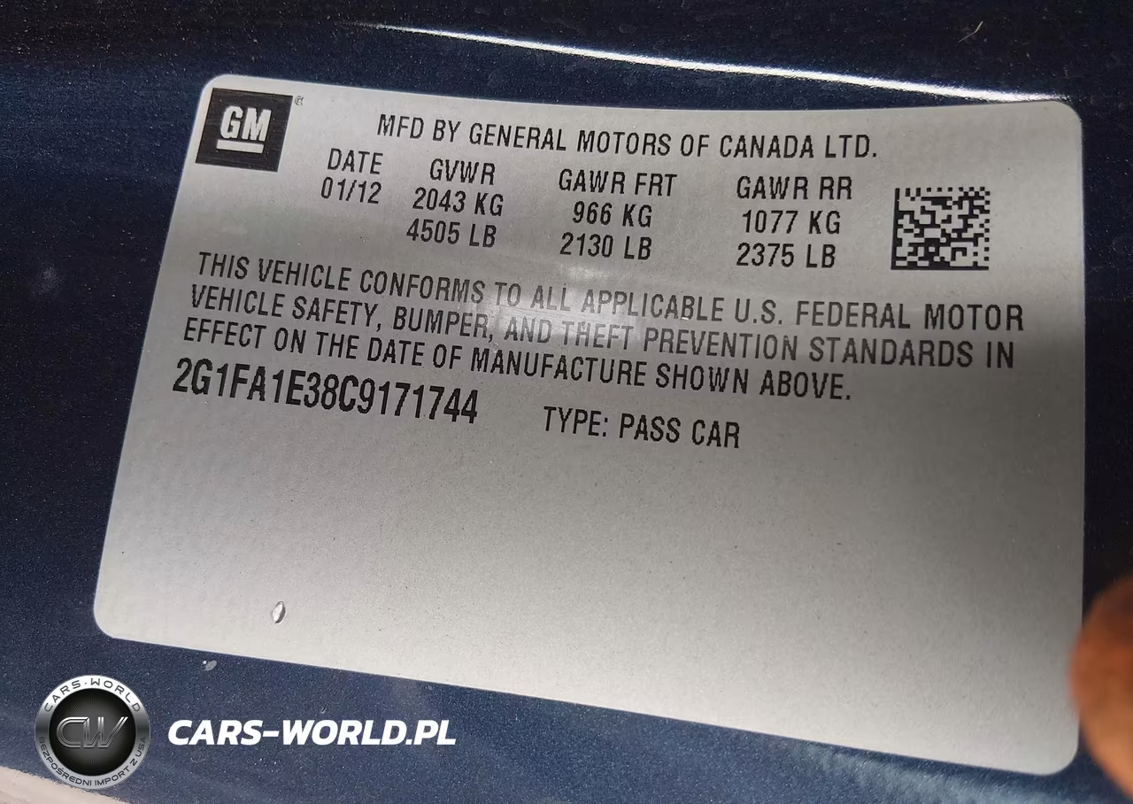 2012 Chevrolet Camaro 2Ls VIN:2G1FA1E38C9171744 - 9