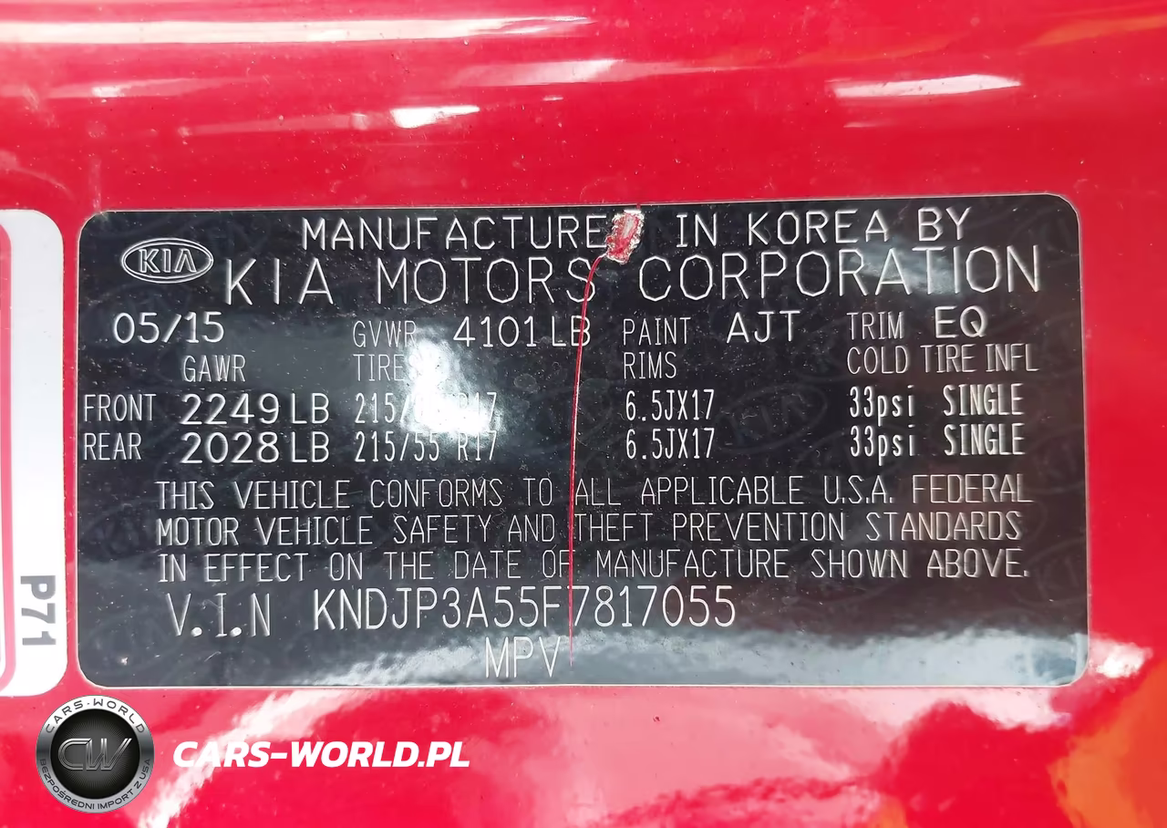 2015 Kia Soul + VIN:KNDJP3A55F7817055 - 9