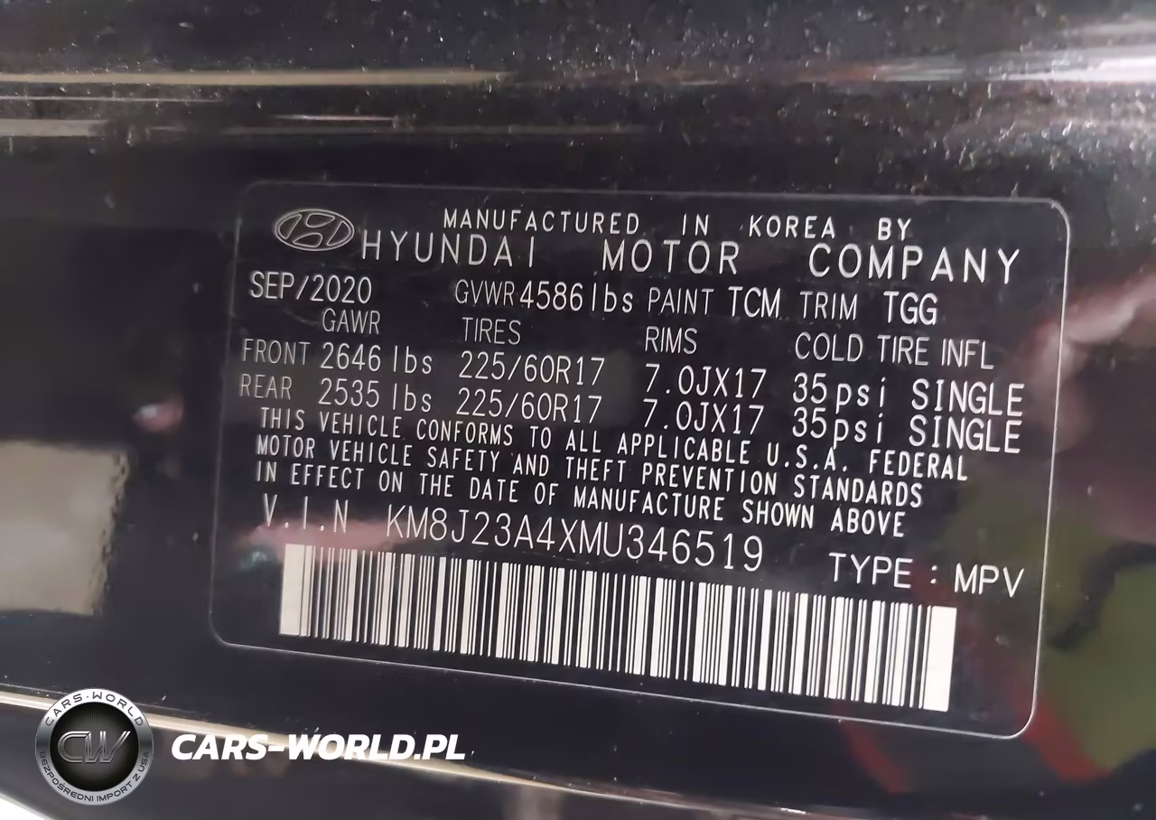 2021 Hyundai Tucson Se VIN:KM8J23A4XMU346519 - 9