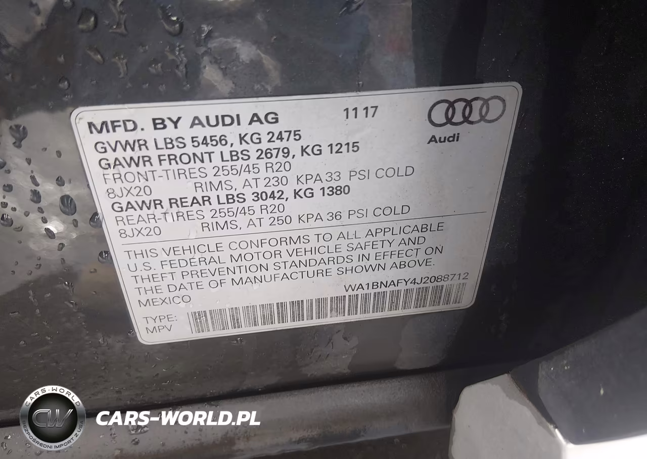 2018 Audi Q5 VIN:WA1BNAFY4J2088712 - 9