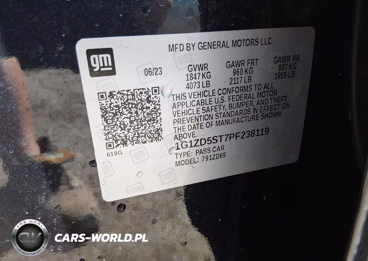 2023 Chevrolet Malibu Fwd 1Lt VIN:1G1ZD5ST7PF238119 - 9