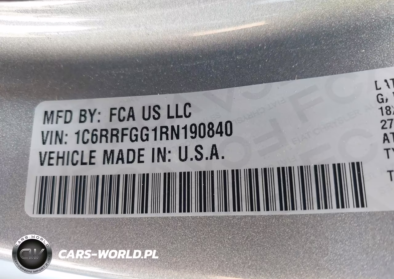 2024 Ram 1500 Tradesman 4X4 5'7 Box VIN:1C6RRFGG1RN190840 - 9