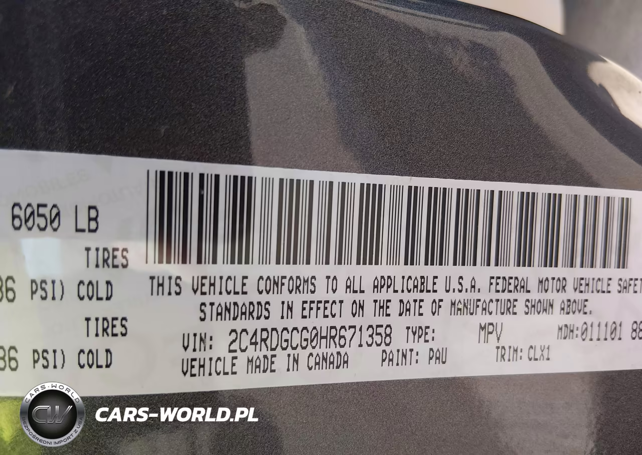 2017 Dodge Grand Caravan Sxt VIN:2C4RDGCG0HR671358 - 9