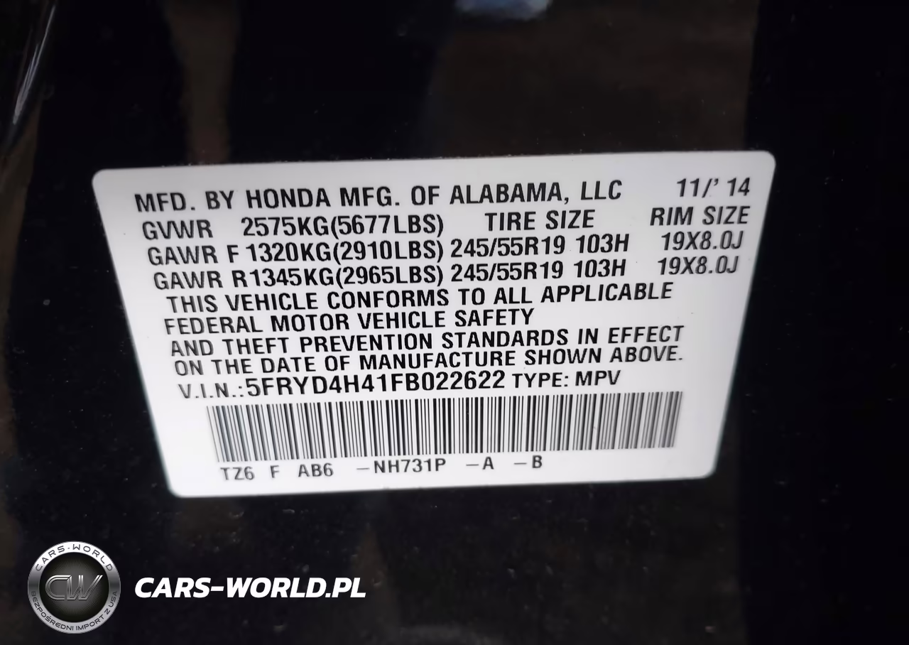 2015 Acura Mdx Technology Package VIN:5FRYD4H41FB022622 - 9
