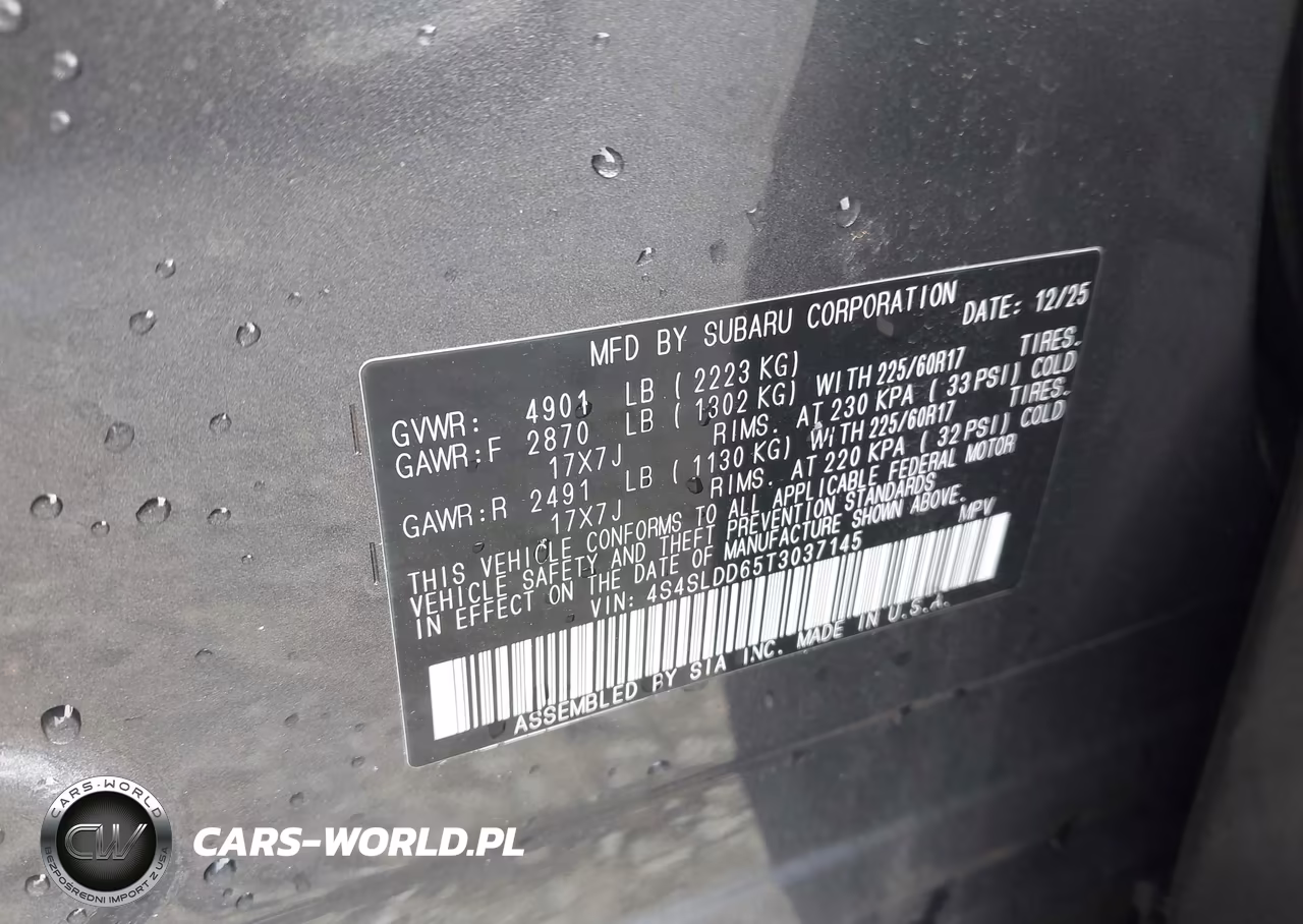 2026 Subaru Forester Premium VIN:4S4SLDD65T3037145 - 9