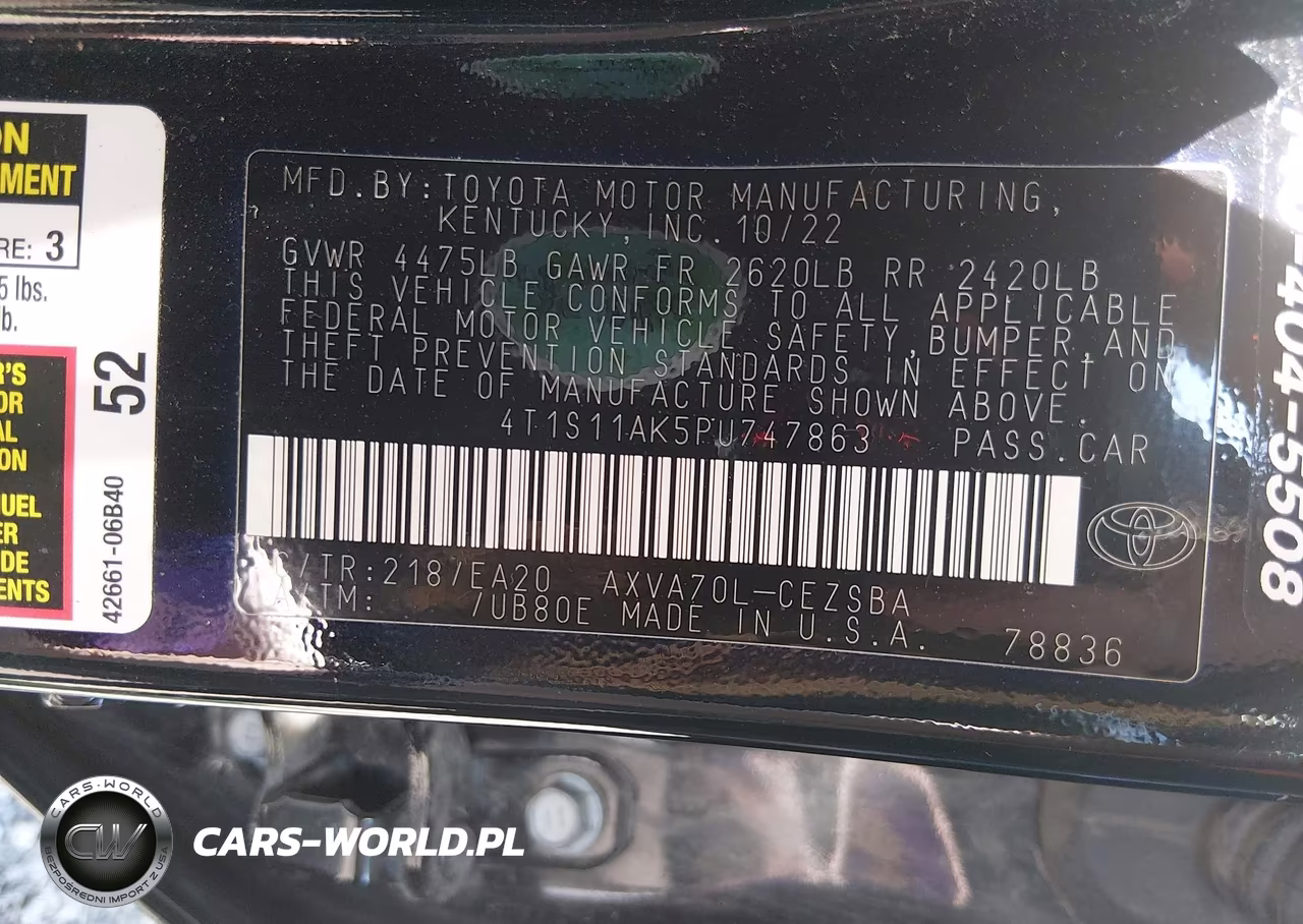 2023 Toyota Camry Se VIN:4T1S11AK5PU747863 - 9