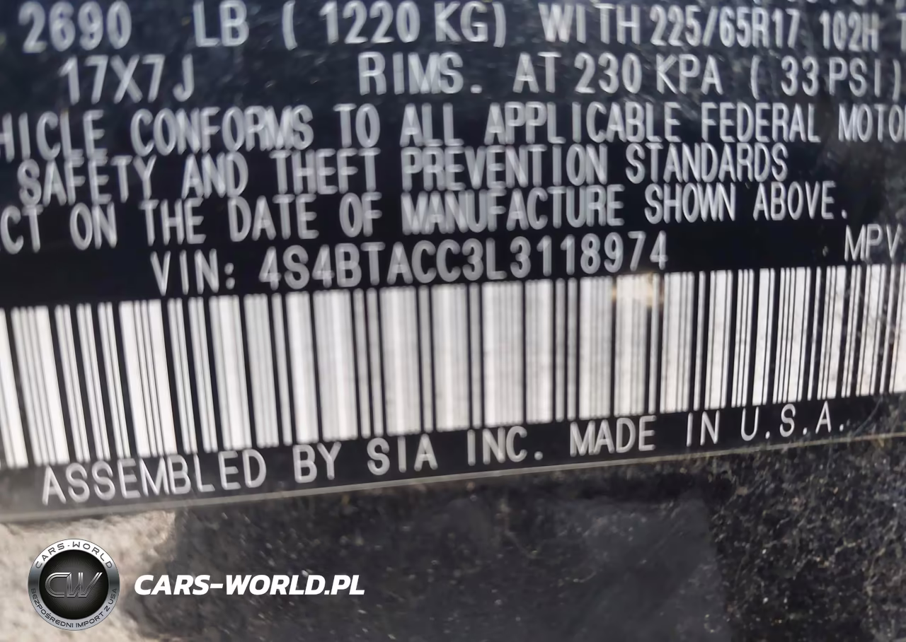 2020 Subaru Outback Premium VIN:4S4BTACC3L3118974 - 9