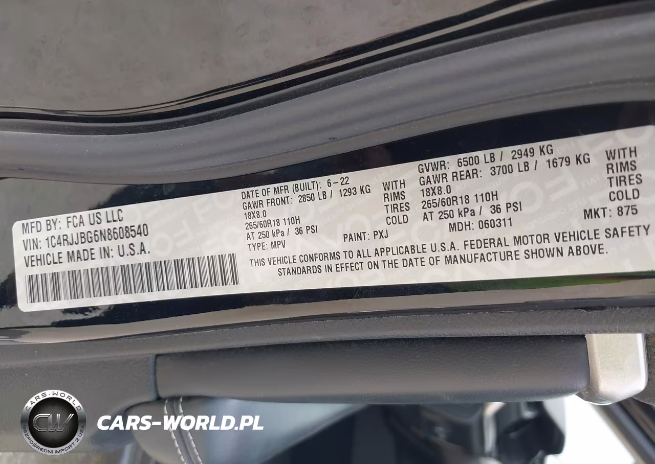 2022 Jeep Grand Cherokee L Limited 4X2 VIN:1C4RJJBG6N8608540 - 9
