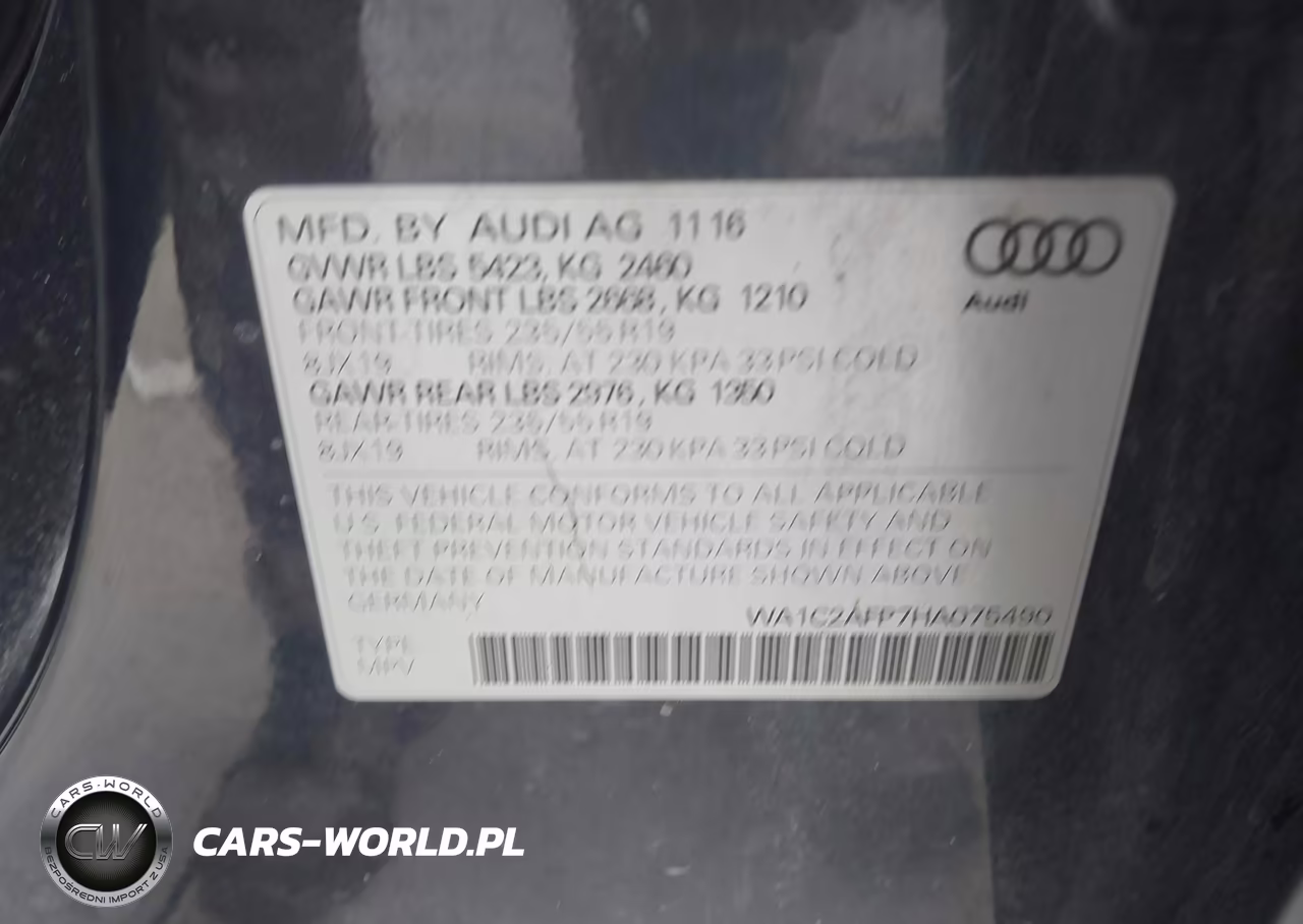 2017 Audi Q5 2.0T Premium VIN:WA1C2AFP7HA075490 - 9
