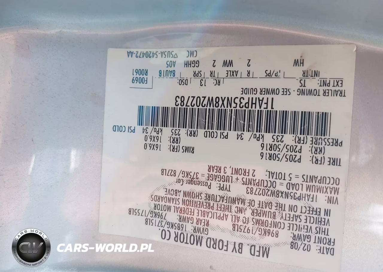 2008 Ford Focus Se-Ses VIN:1FAHP35NX8W202783 - 9