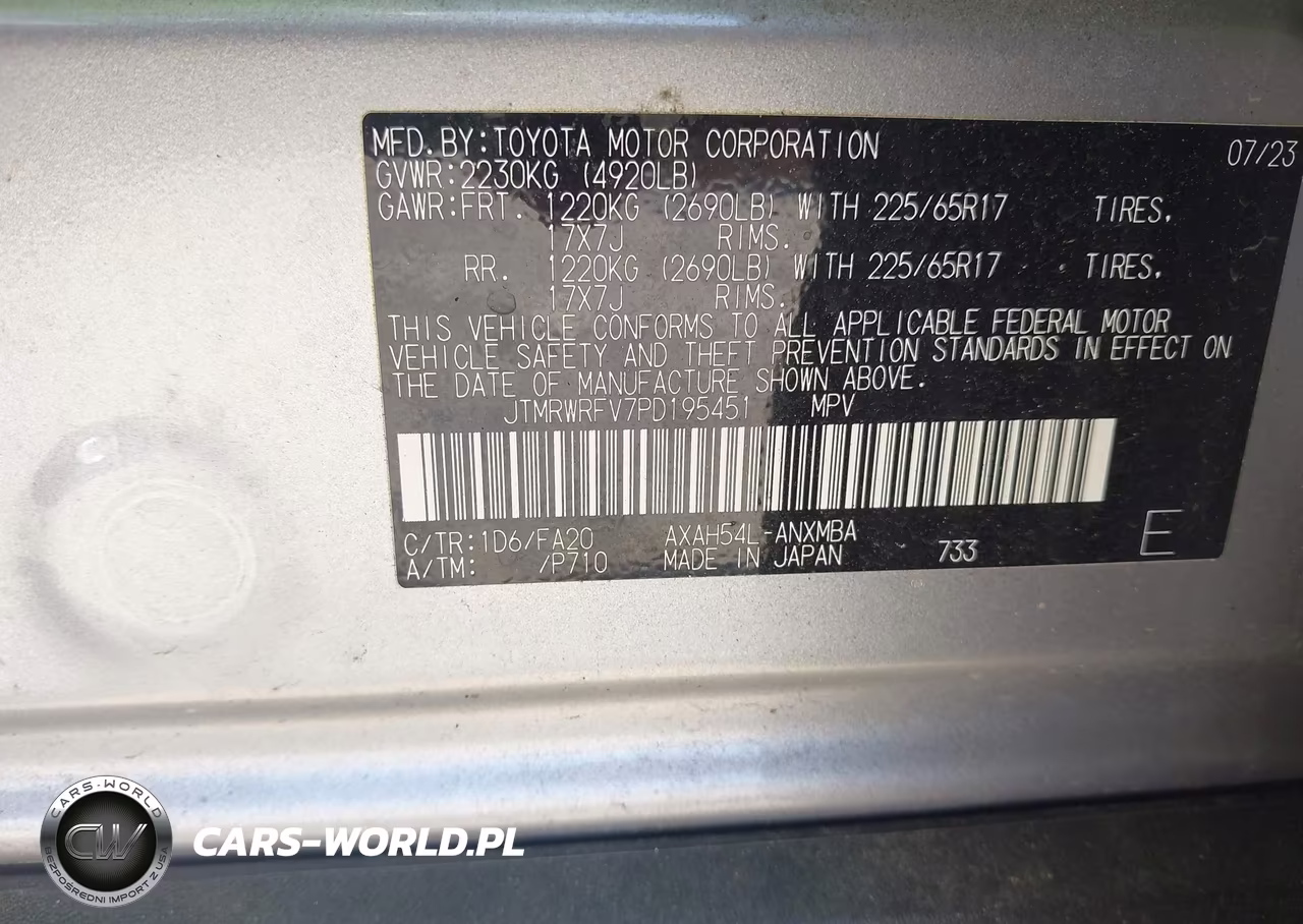2023 Toyota Rav4 Hybrid Xle VIN:JTMRWRFV7PD195451 - 9