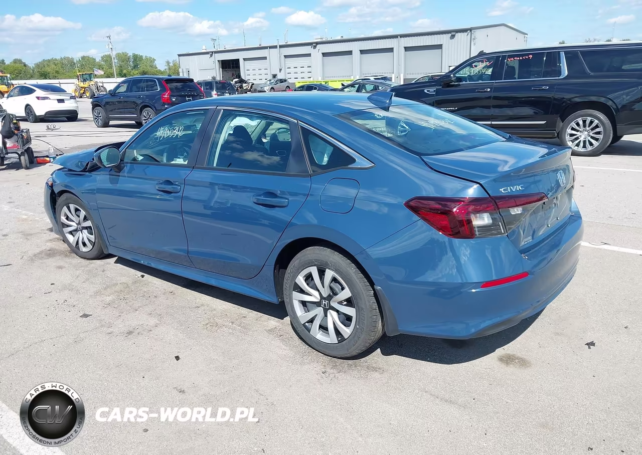 2026 Honda Civic Lx VIN:2HGFE2F24TH546429 - 3