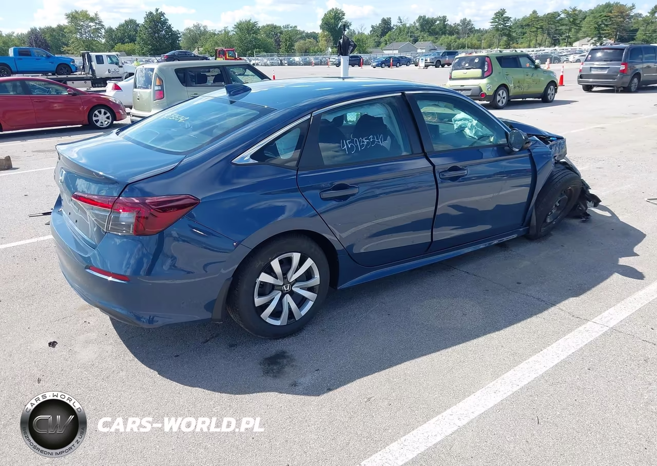 2026 Honda Civic Lx VIN:2HGFE2F24TH546429 - 4