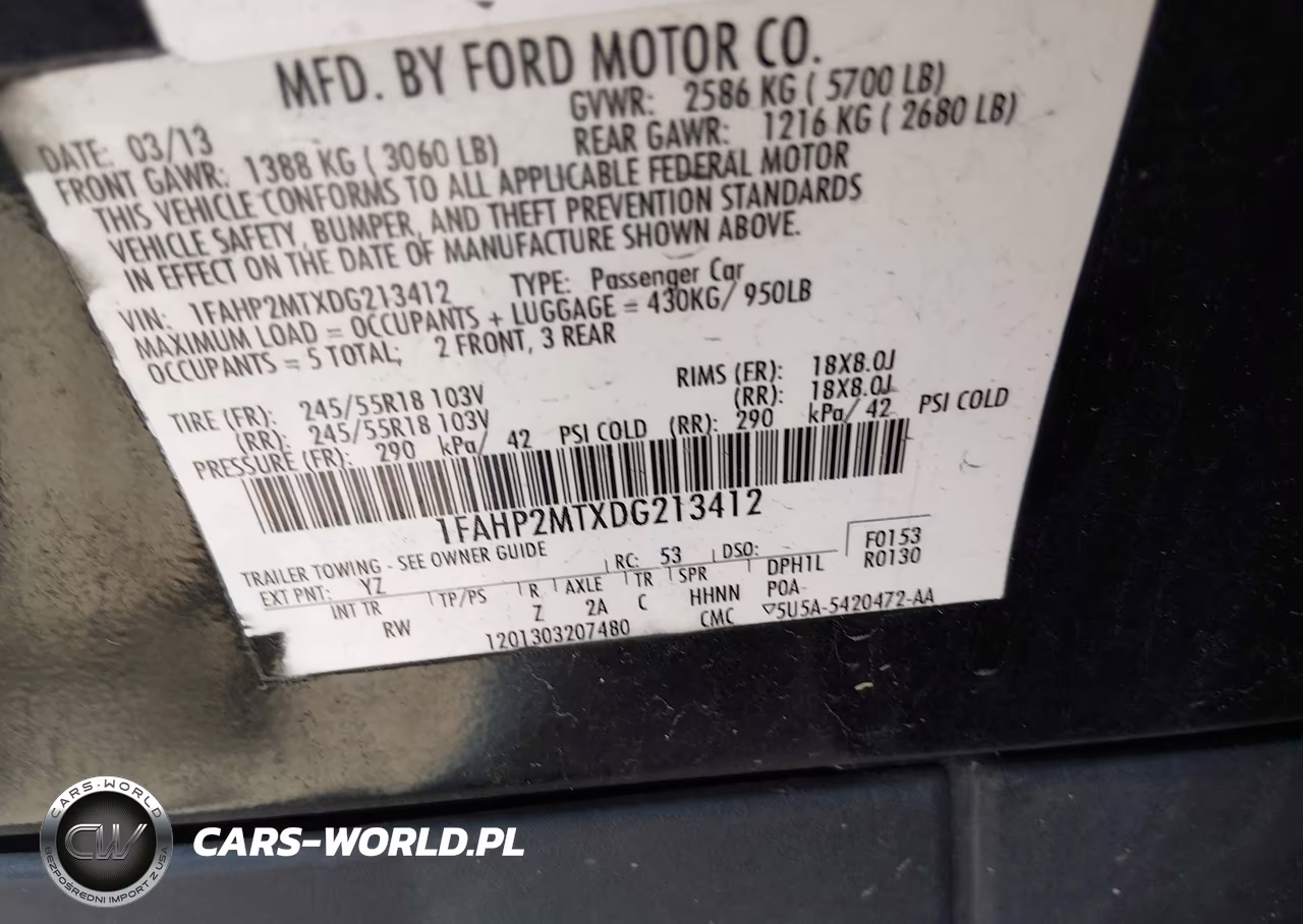 2013 Ford Police Interceptor VIN:1FAHP2MTXDG213412 - 9