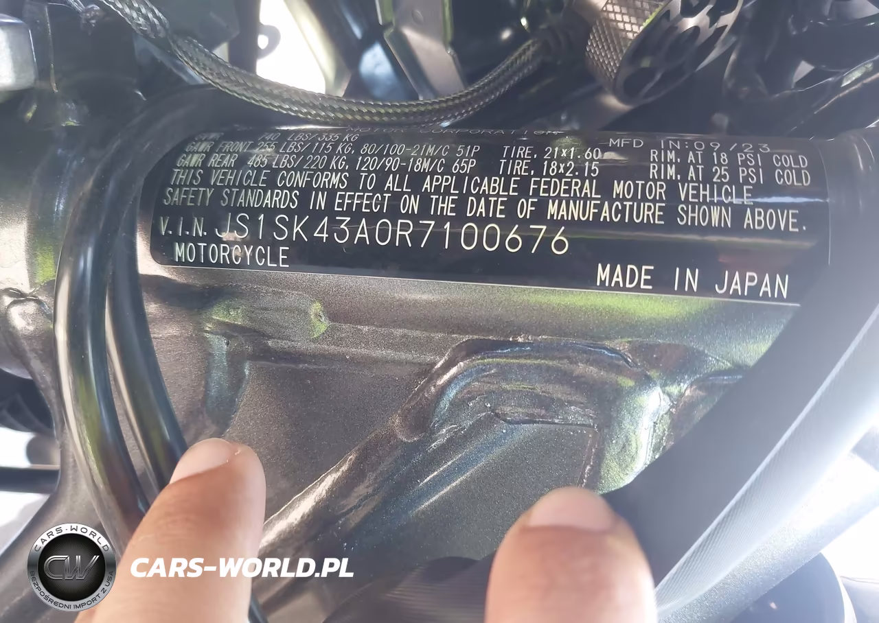 2024 Suzuki Dr-Z400 S VIN:JS1SK43A0R7100676 - 10