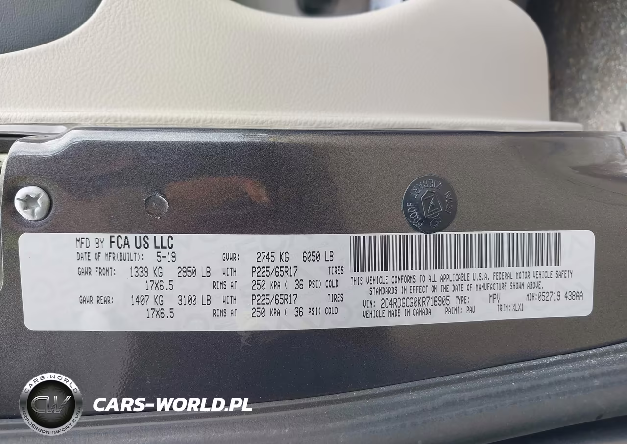 2019 Dodge Grand Caravan Sxt VIN:2C4RDGCG0KR716905 - 9