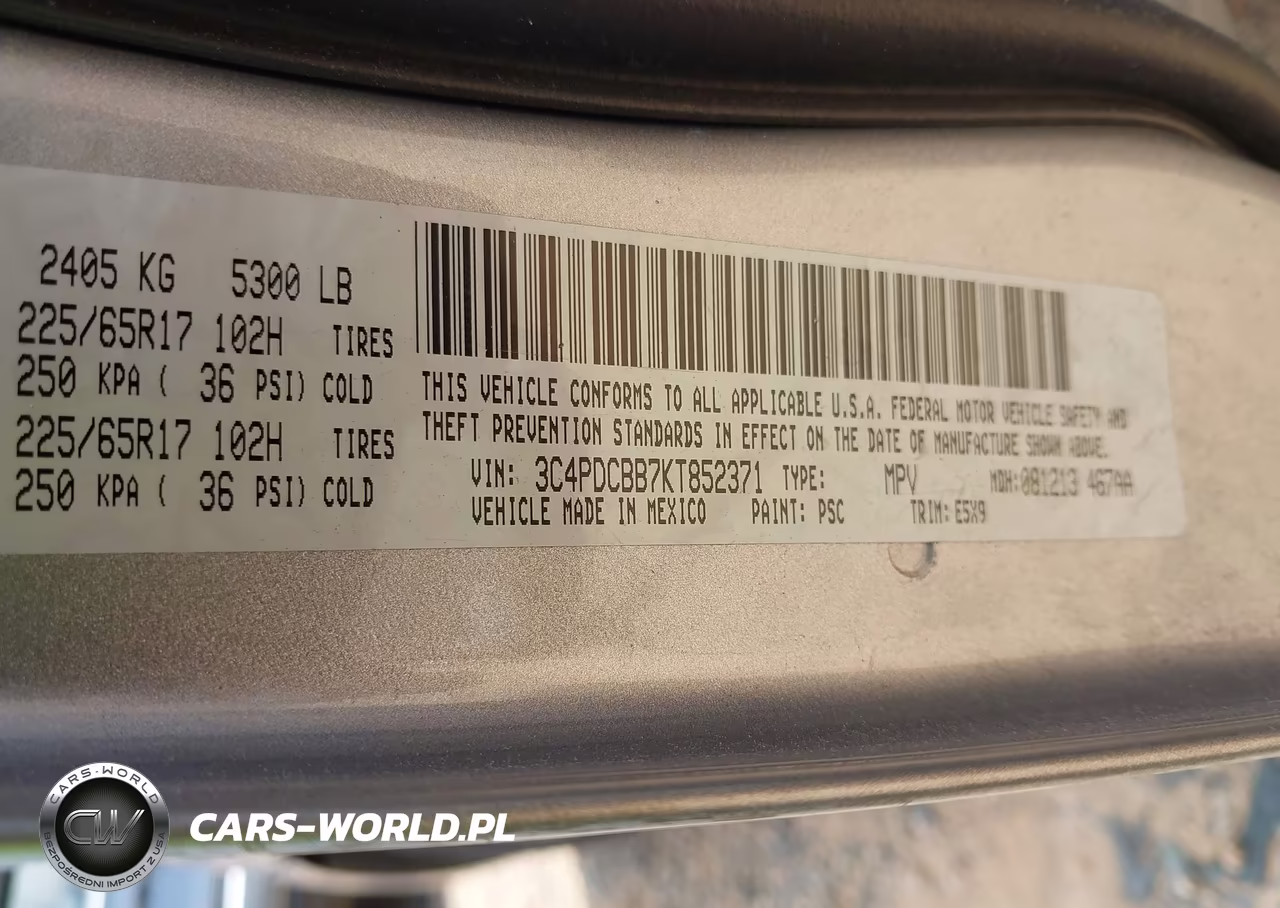 2019 Dodge Journey Se VIN:3C4PDCBB7KT852371 - 9