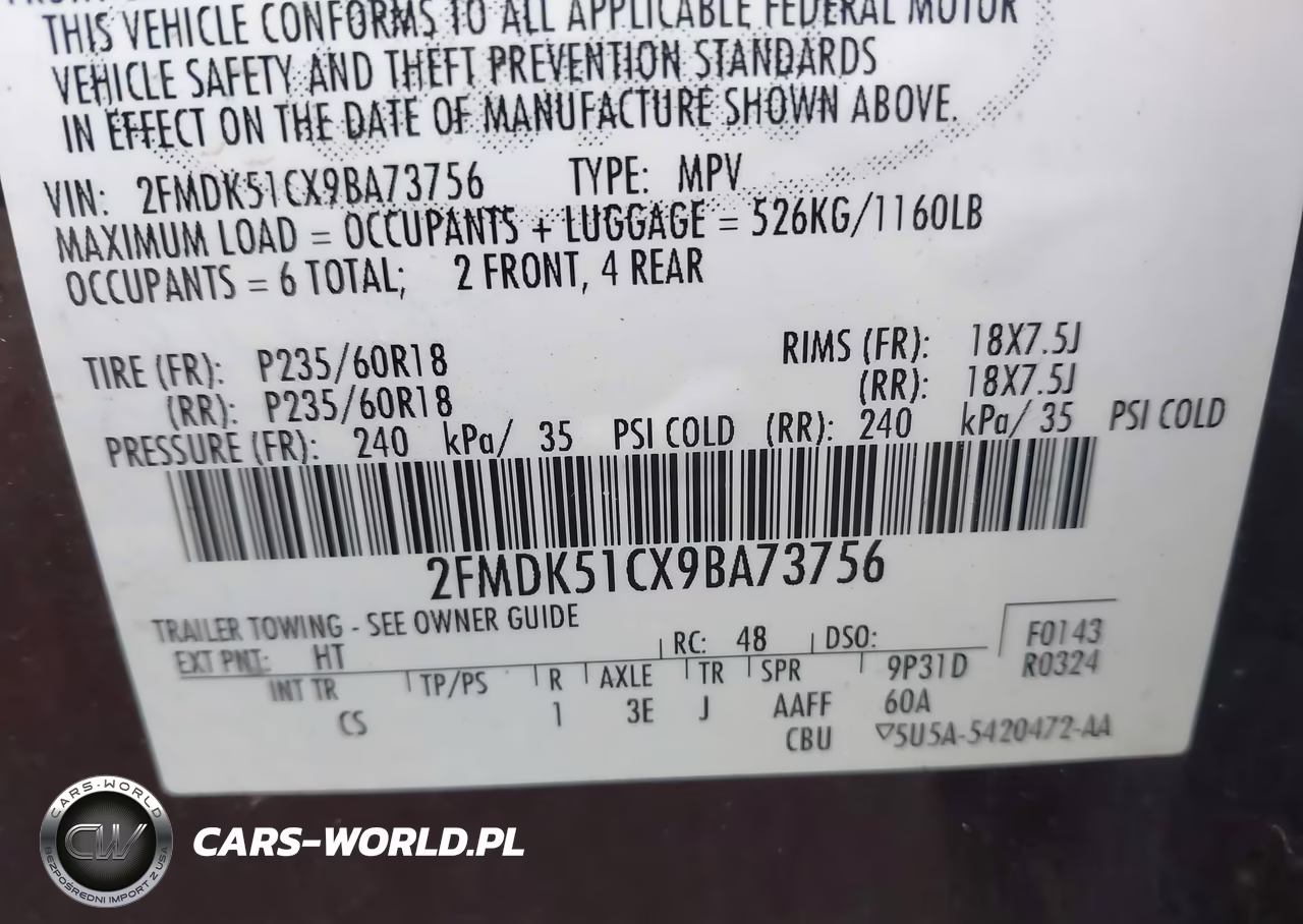 2009 Ford Flex Se VIN:2FMDK51CX9BA73756 - 9