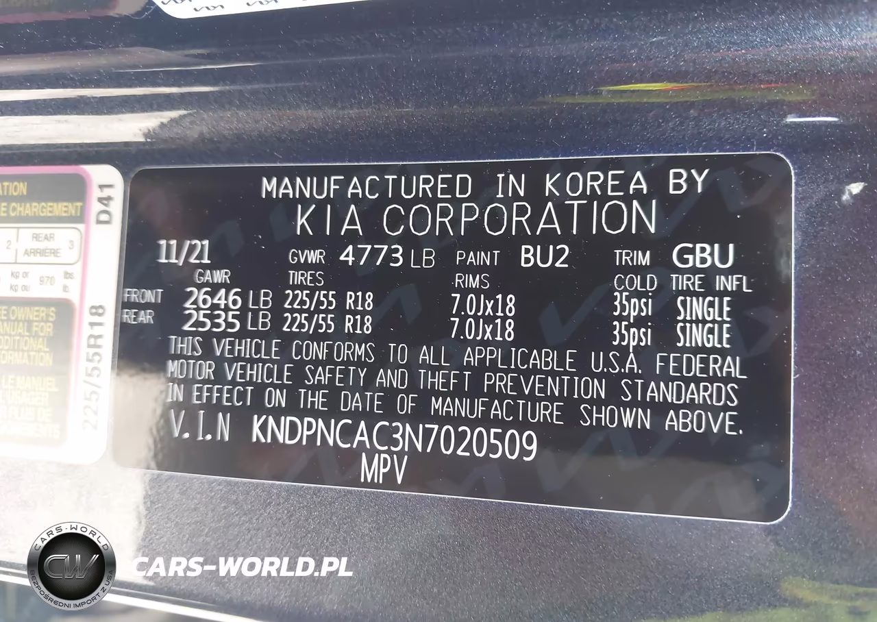 2022 Kia Sportage Ex VIN:KNDPNCAC3N7020509 - 9
