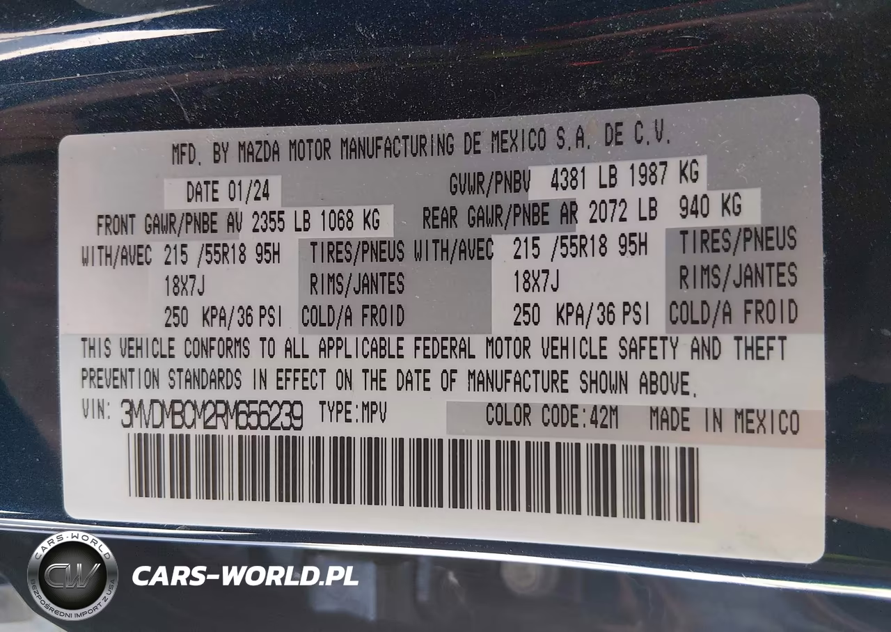 2024 Mazda Cx-30 2.5 S Preferred Package VIN:3MVDMBCM2RM656239 - 9