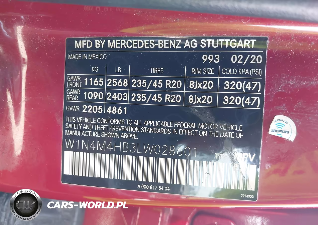 2020 Mercedes-Benz Glb 250 4Matic VIN:W1N4M4HB3LW028601 - 9