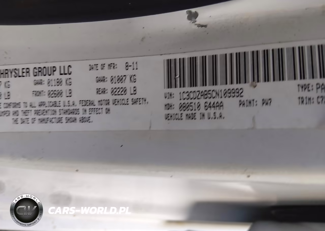 2012 Dodge Avenger Se VIN:1C3CDZAB5CN109992 - 9