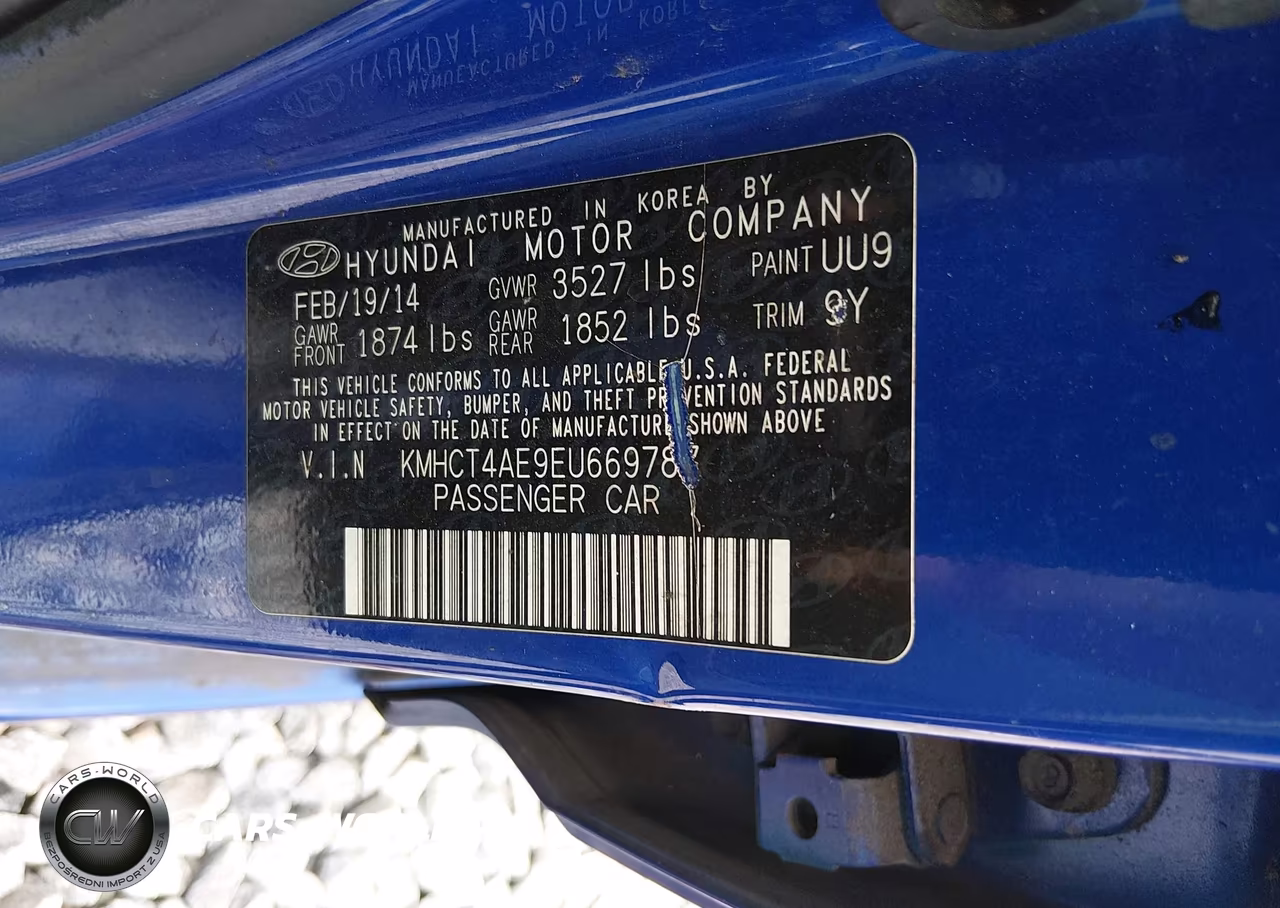 2014 Hyundai Accent Gls VIN:KMHCT4AE9EU669787 - 9