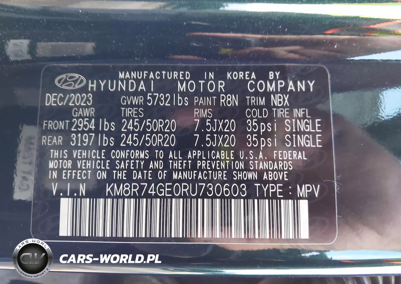 2024 Hyundai Palisade Calligraphy VIN:KM8R74GE0RU730603 - 9