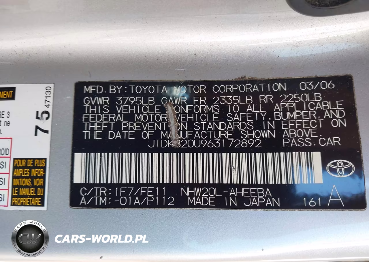 2006 Toyota Prius VIN:JTDKB20U963172892 - 9