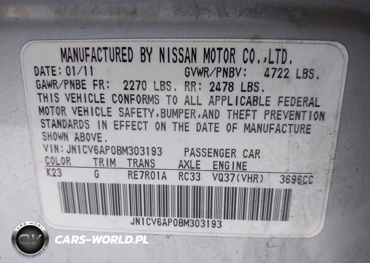 2011 Infiniti G37 Journey VIN:JN1CV6AP0BM303193 - 9
