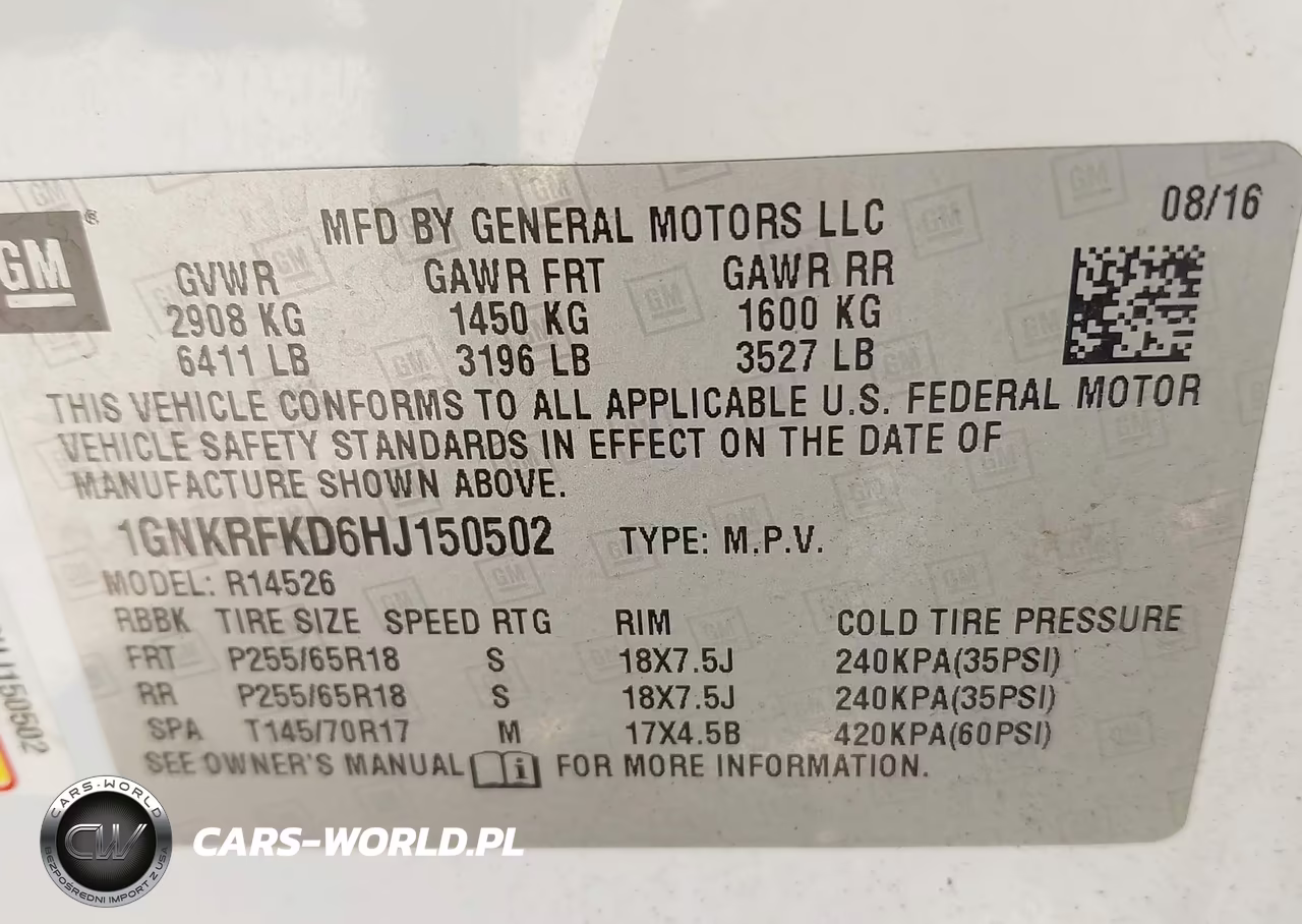 2017 Chevrolet Traverse Ls VIN:1GNKRFKD6HJ150502 - 9