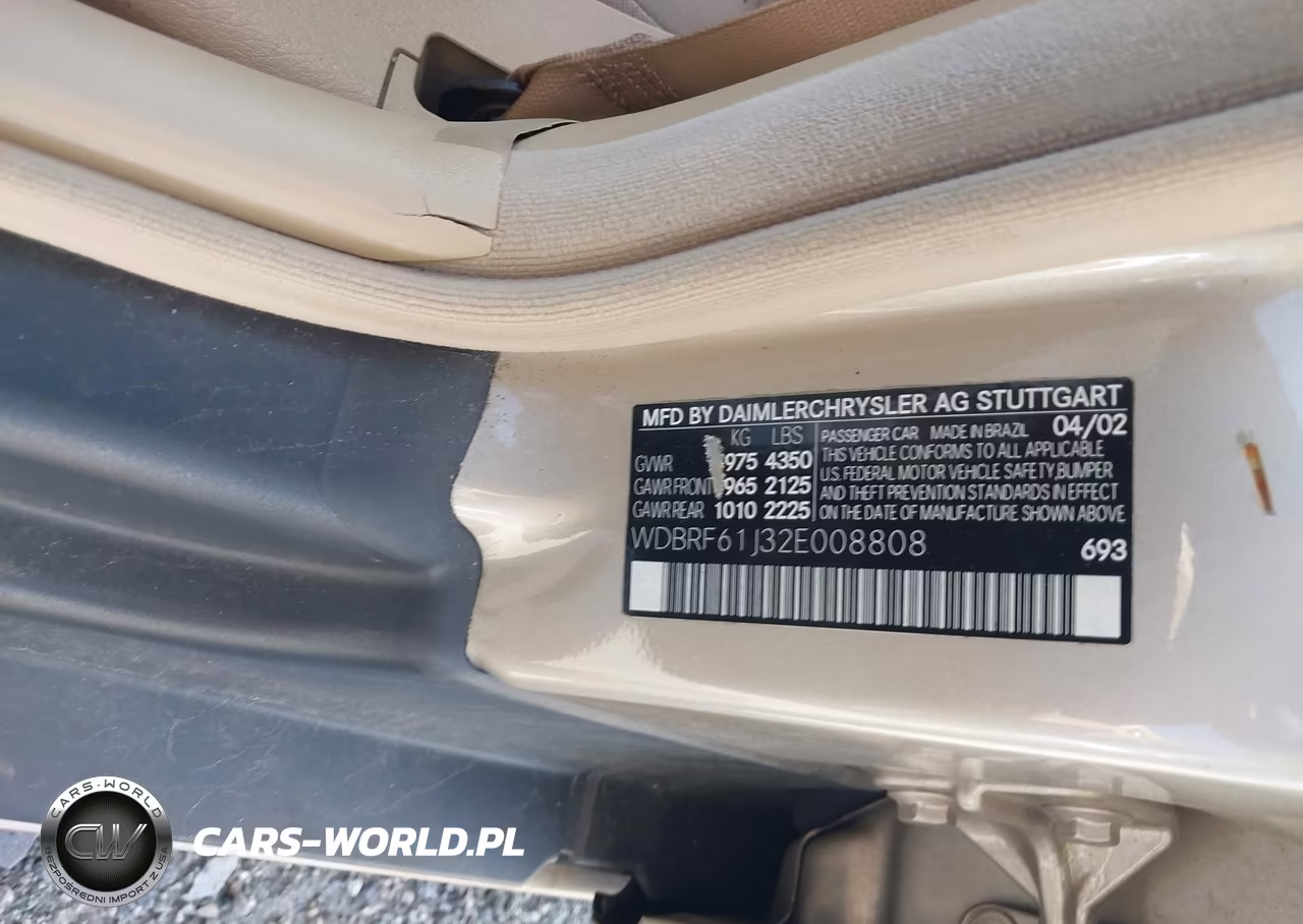 2002 Mercedes-Benz C 240 VIN:WDBRF61J32E008808 - 9