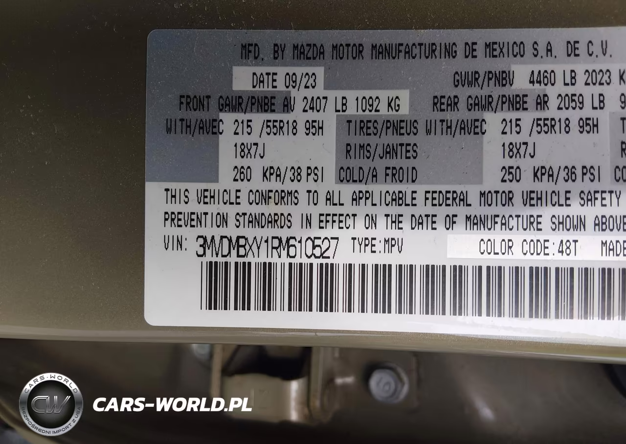 2024 Mazda Cx-30 2.5 Carbon Turbo VIN:3MVDMBXY1RM610527 - 9