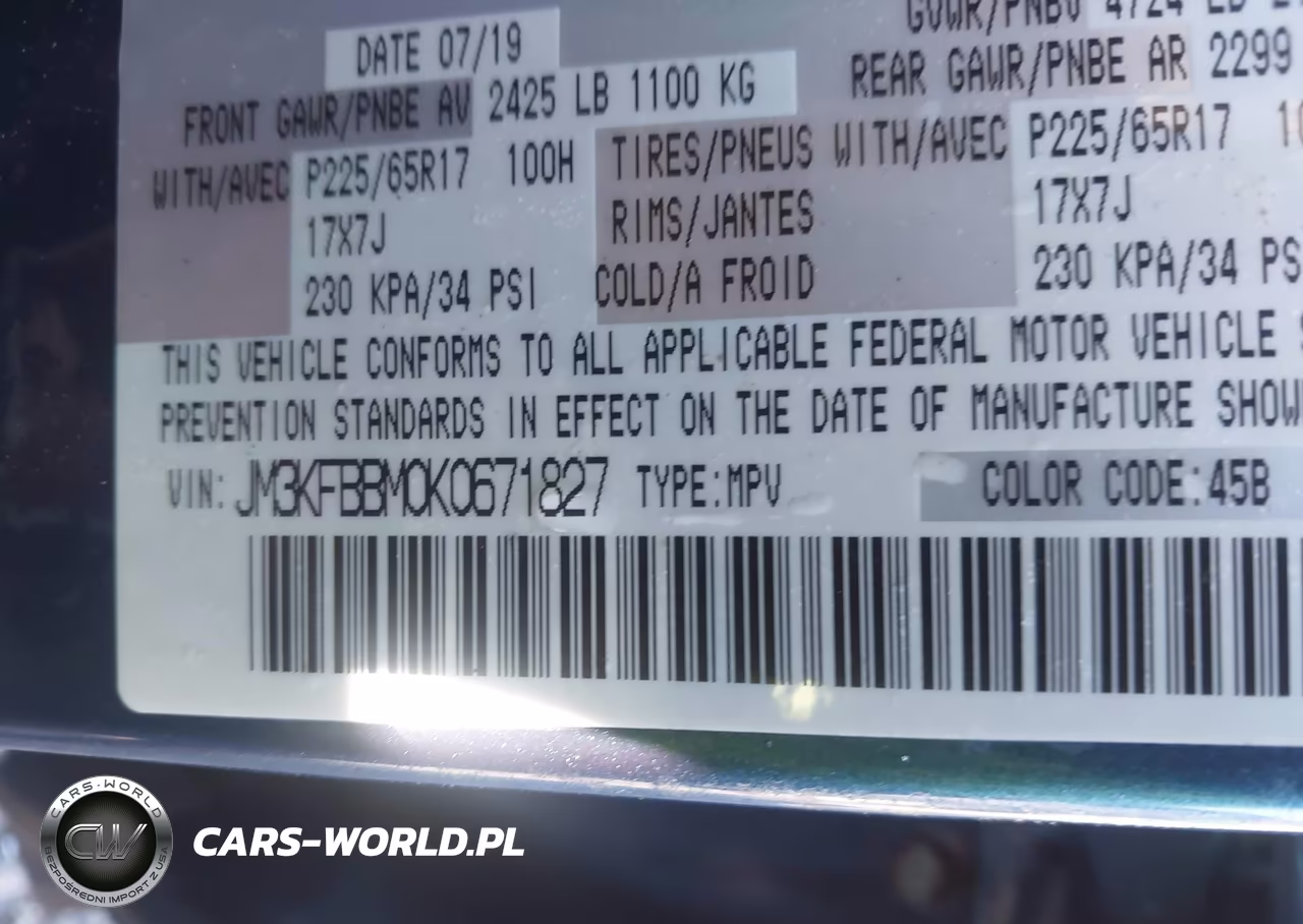 2019 Mazda Cx-5 Sport VIN:JM3KFBBM0K0671827 - 9