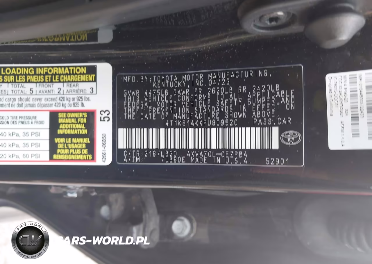 2023 Toyota Camry Xse VIN:4T1K61AKXPU809520 - 9