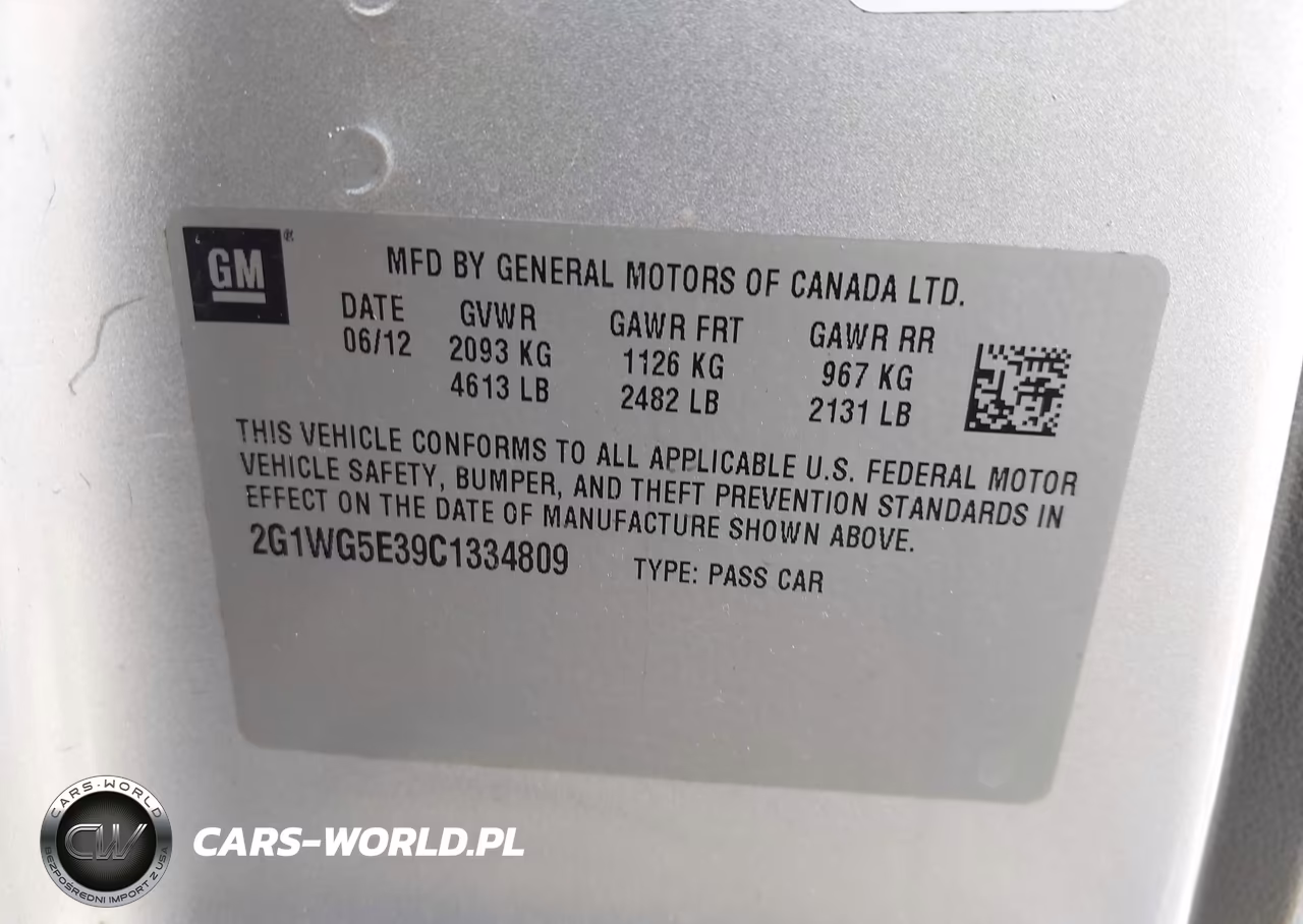 2012 Chevrolet Impala Lt VIN:2G1WG5E39C1334809 - 9