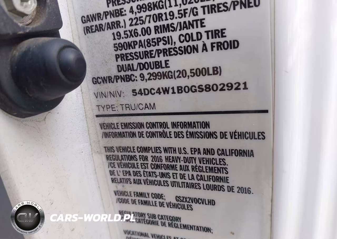 2016 Isuzu Npr Hd Gas Reg VIN:54DC4W1B0GS802921 - 8
