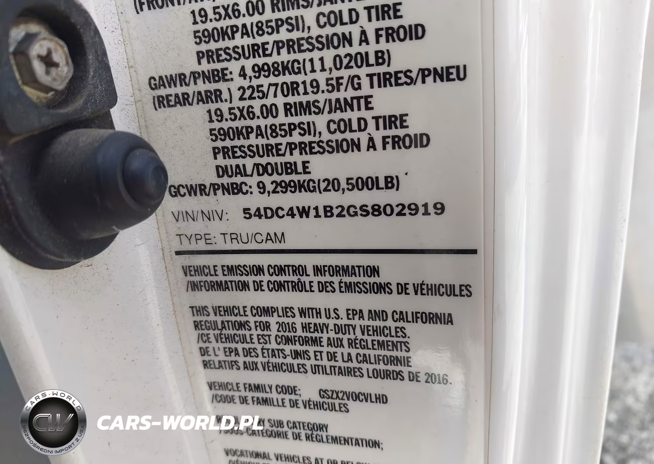 2016 Isuzu Npr Hd Gas Reg VIN:54DC4W1B2GS802919 - 8
