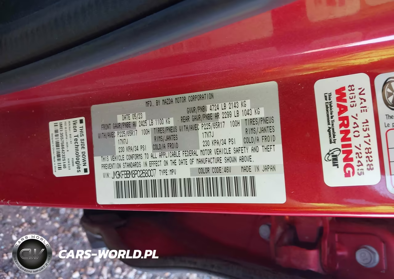 2023 Mazda Cx-5 2.5 S Select VIN:JM3KFBBM8P0268007 - 9