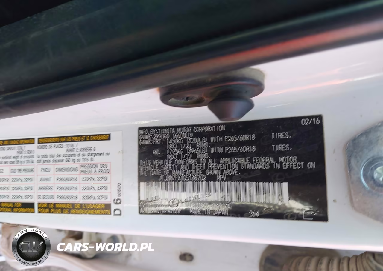 2016 Lexus Gx 460 VIN:JTJBM7FX1G5138702 - 9