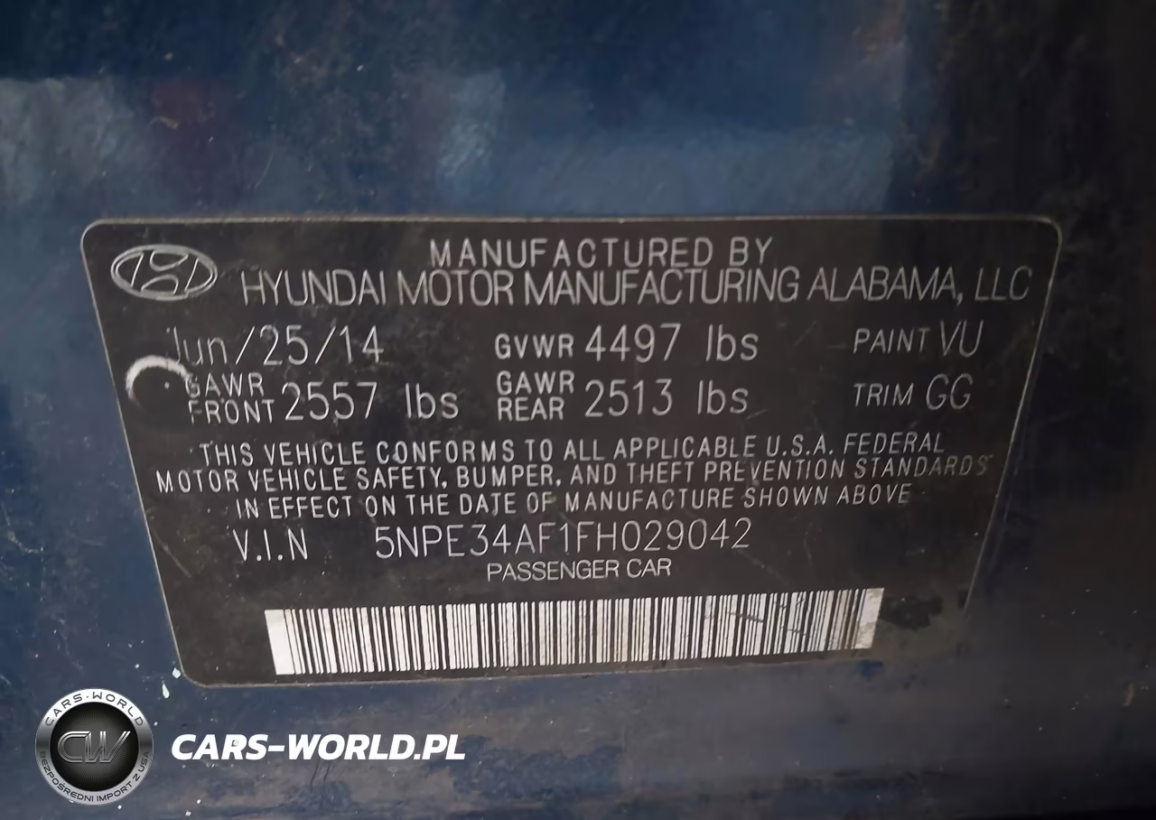 2015 Hyundai Sonata Limited VIN:5NPE34AF1FH029042 - 9